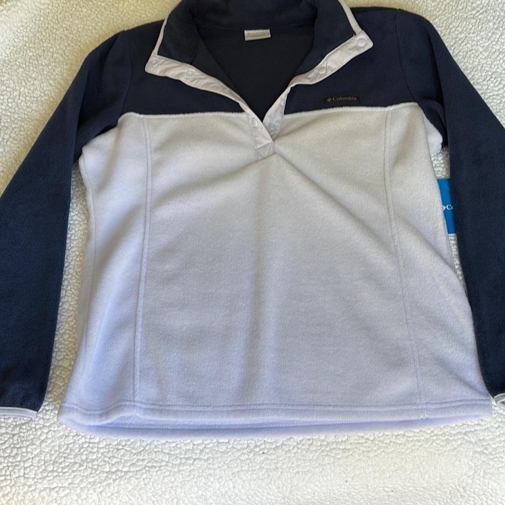 Columbia Navy and Light Gray Fleece Jacket